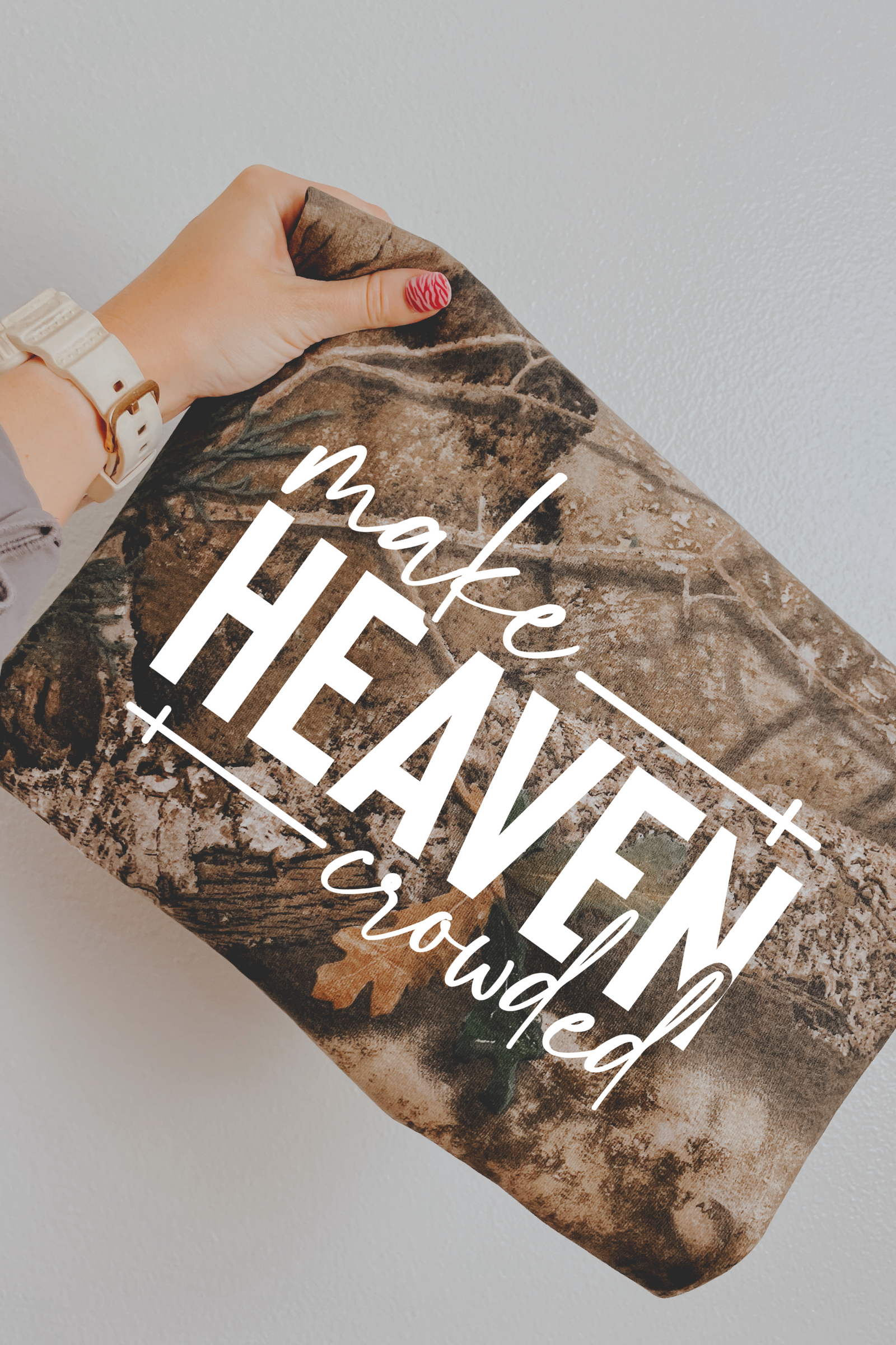 Make Heaven Crowded Tee: Camo