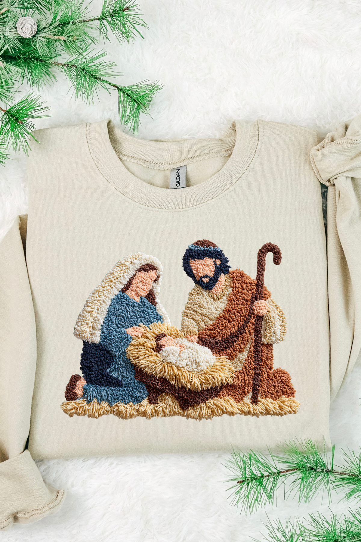 Nativity Sweatshirt: Sand