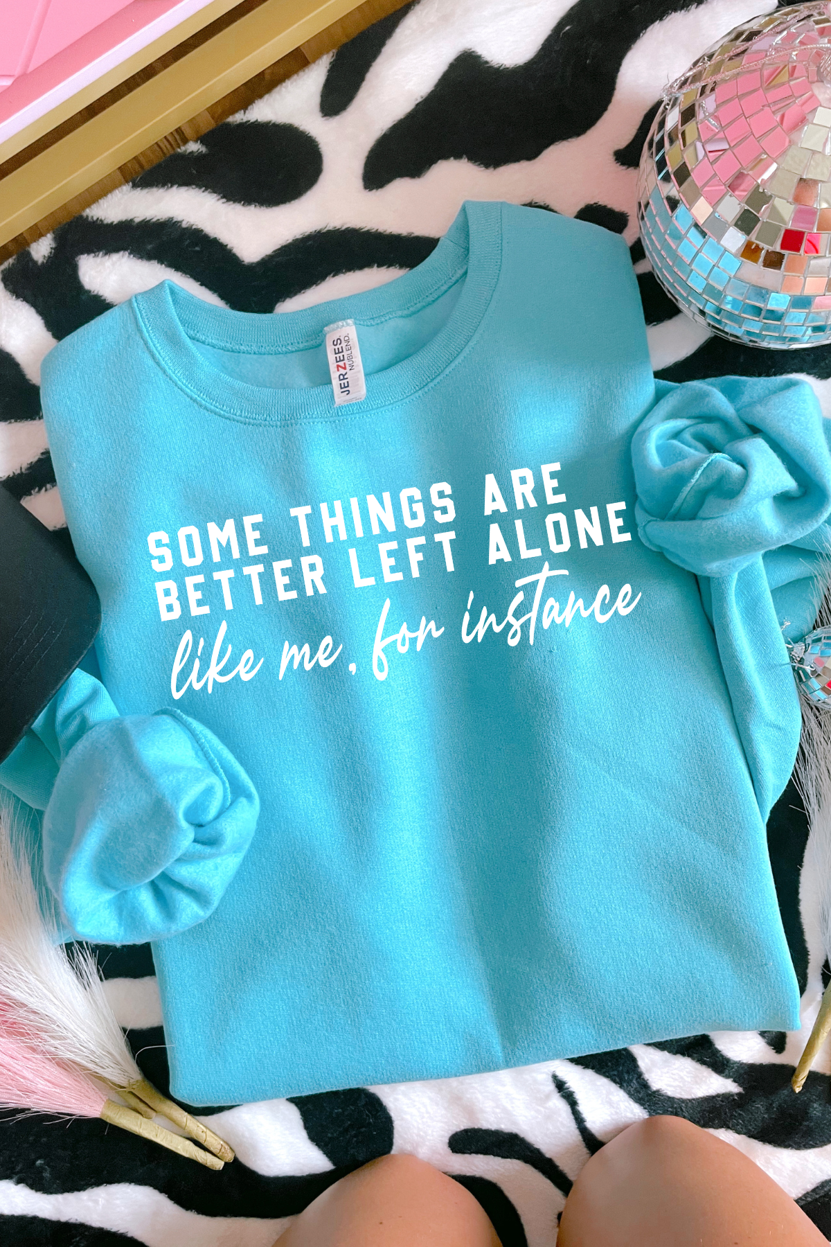 Some Things Crewneck Sweatshirt: Scuba Blue