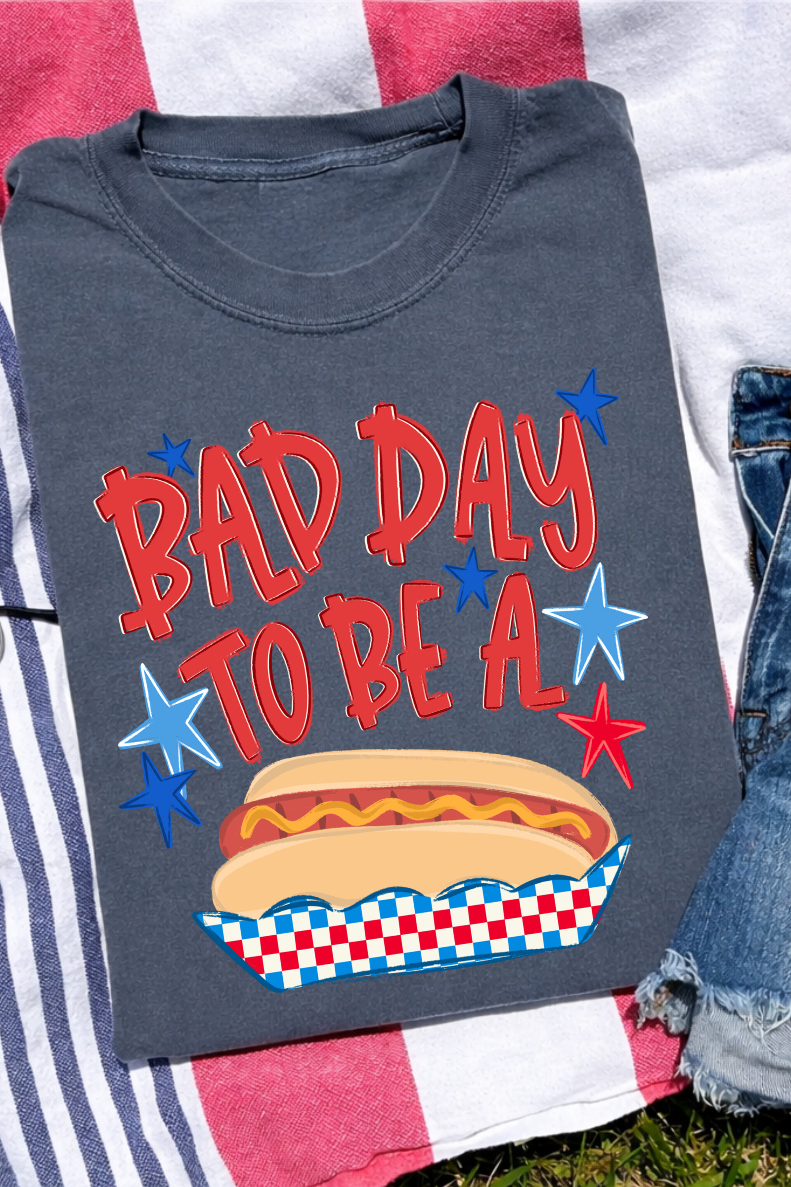 Bad Day To Be a Hot Dog Tee: Pepper