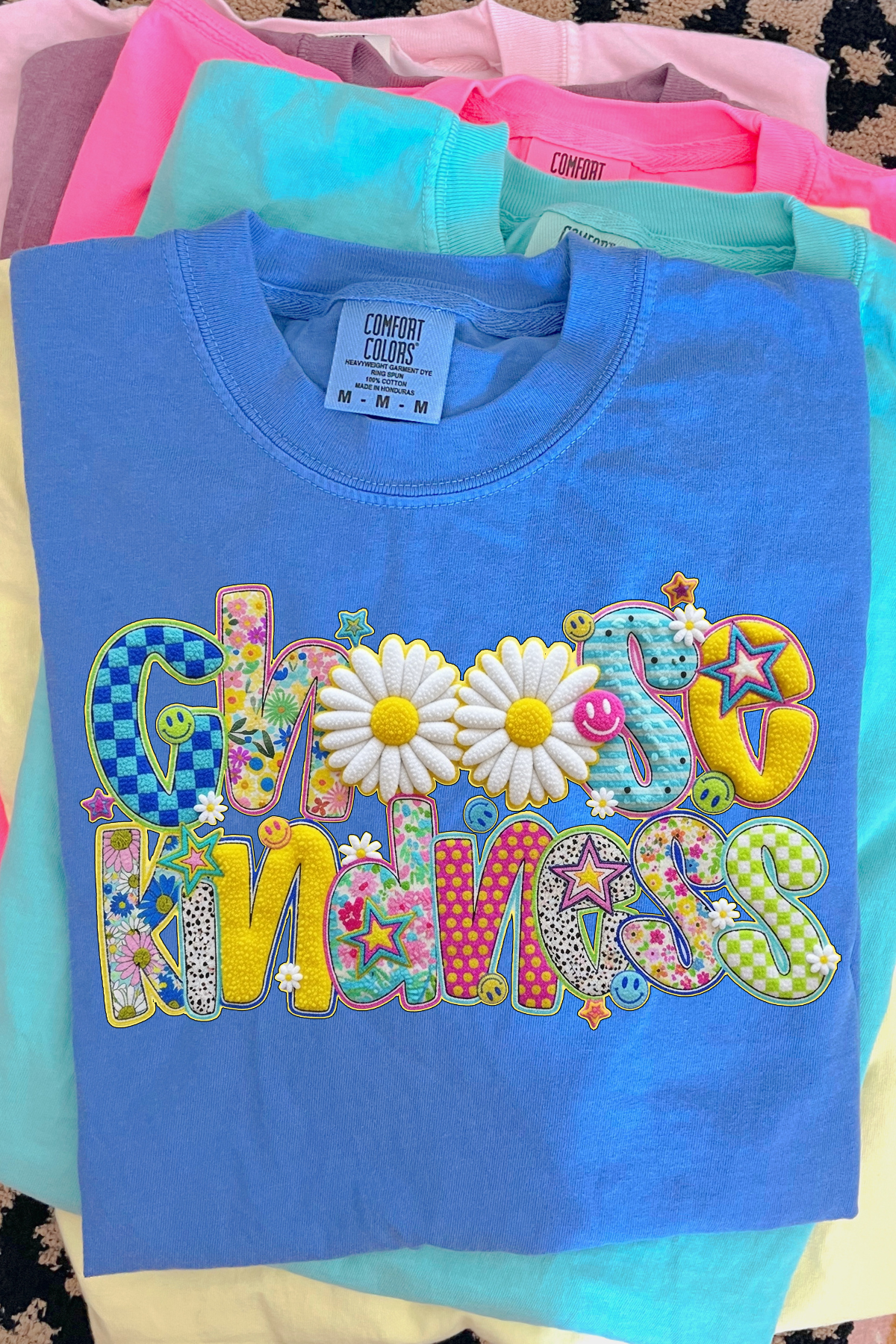 Choose Kindness Tee: Flo Blue