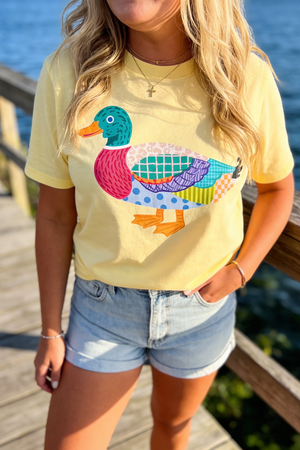 Summer Mallard Duck Tee: Color Options Available
