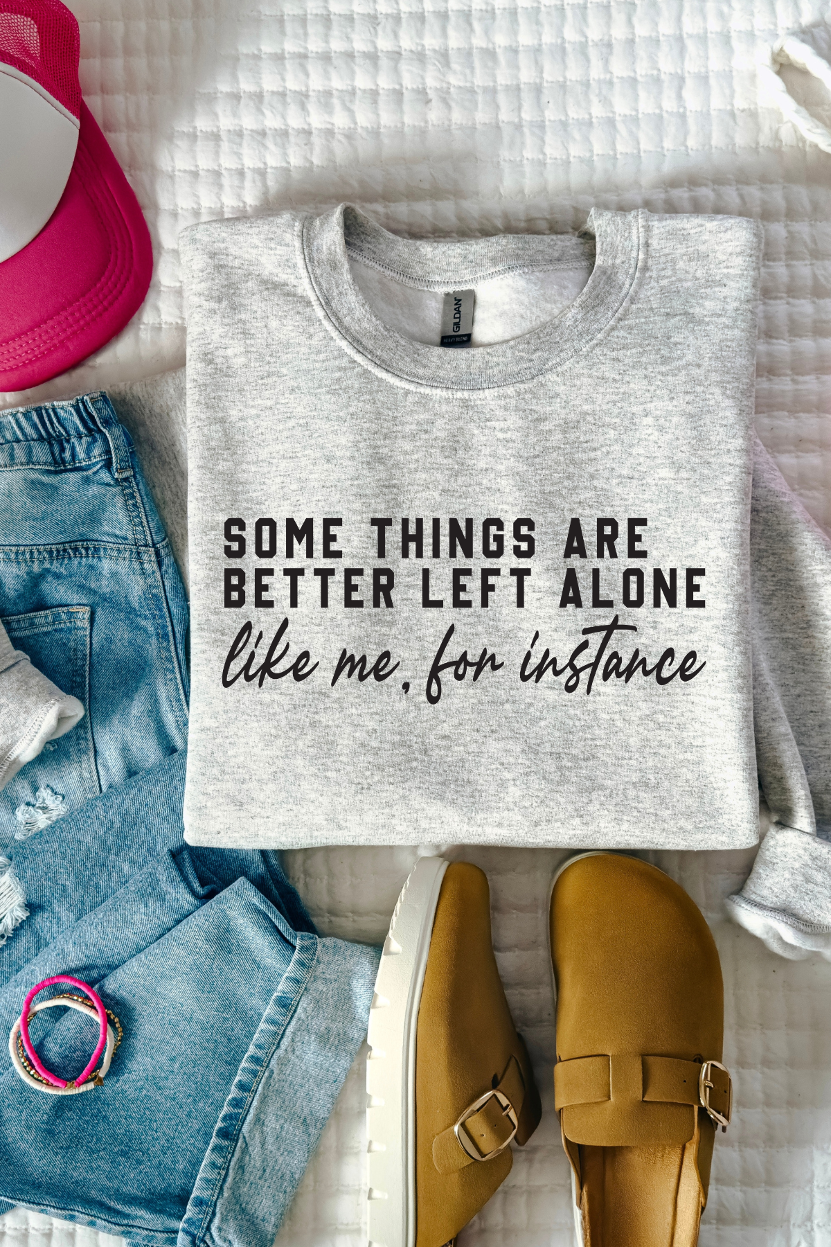 Some Things Crewneck Sweatshirt: Ash