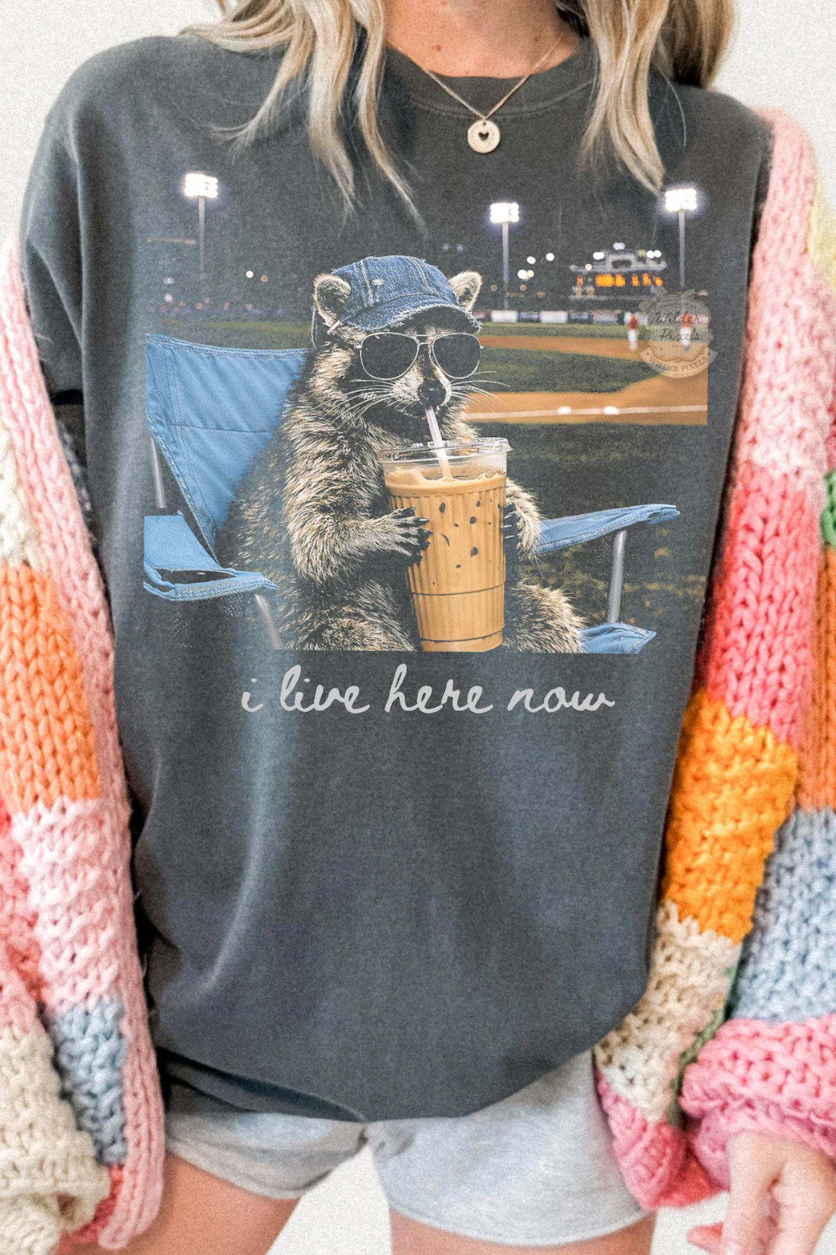 I Live Here Now Tee: Pepper