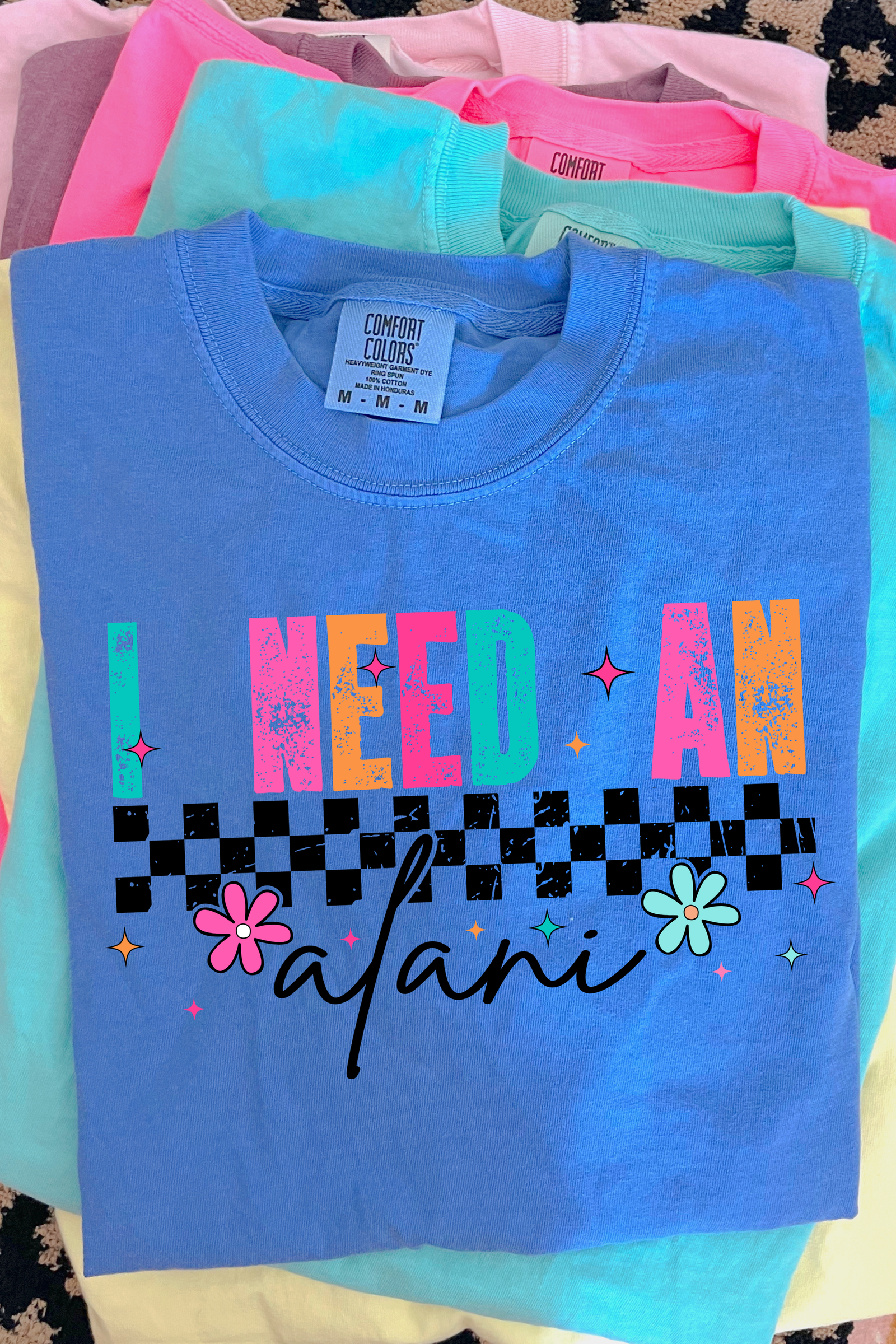 I Need an Alani Tee: Flo Blue