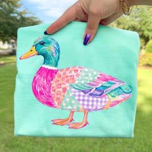 Patchwork Mallard Tee: Island Reef