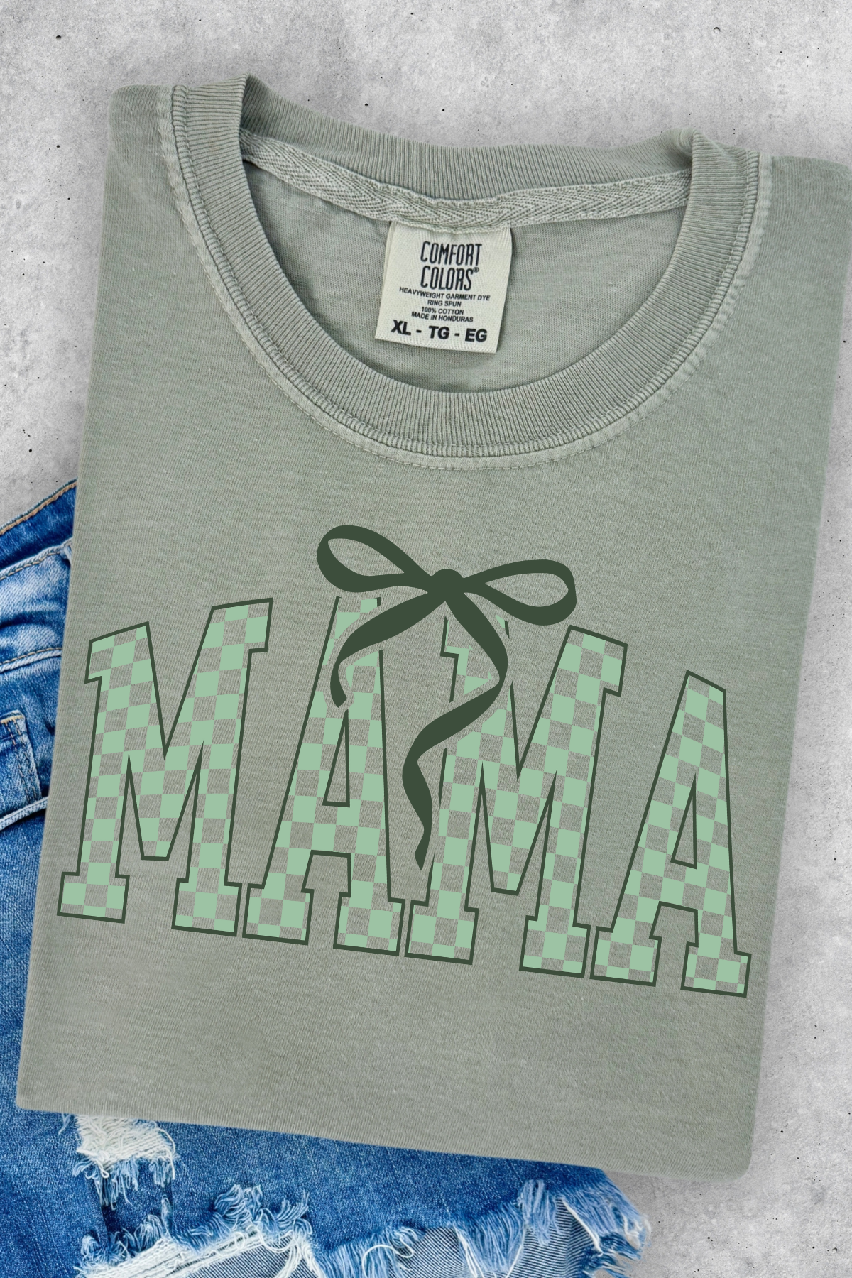 Mama Bow Tee: Sandstone