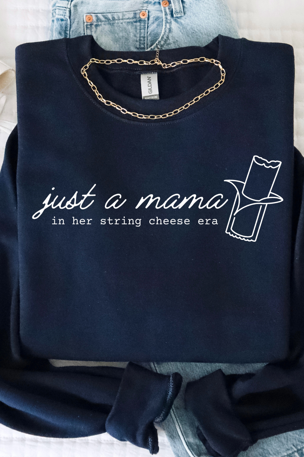String Cheese Era Sweatshirt: Navy
