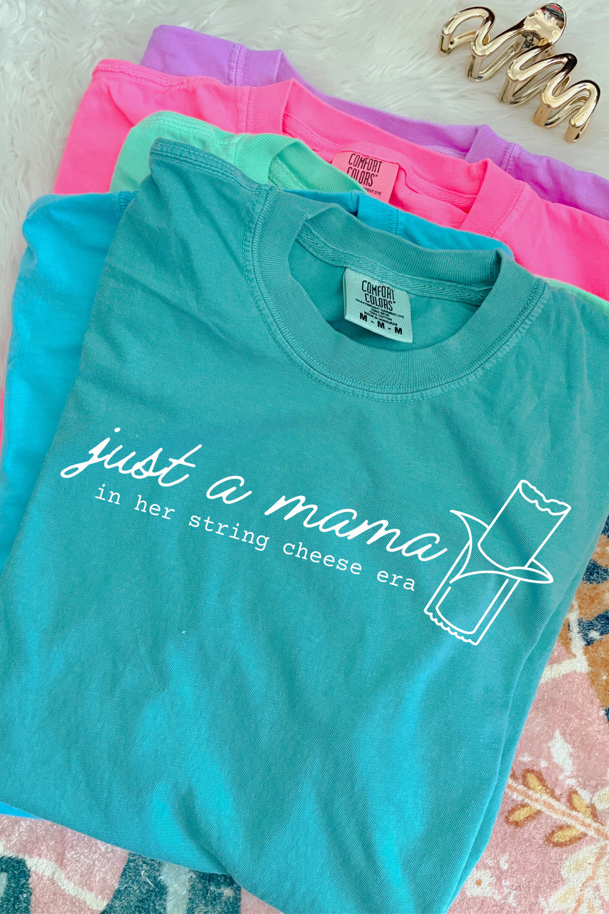 String Cheese Era Tee: Seafoam