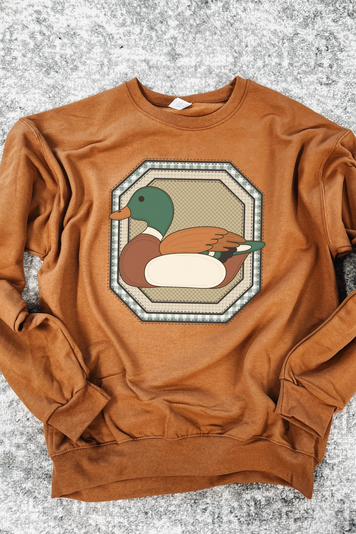 Thrifted Mallard Crewneck Sweatshirt: Golden Pecan