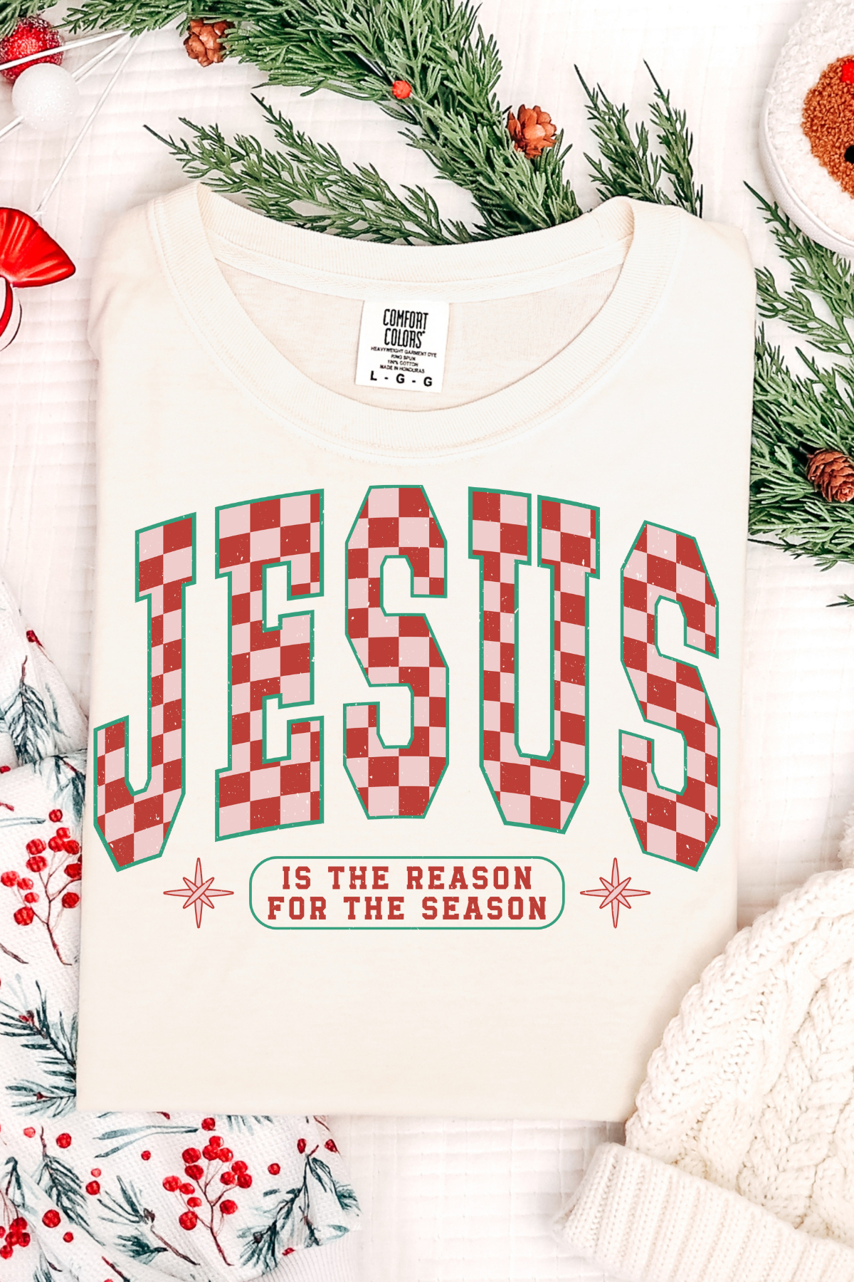 Jesus is the Reason Tee: Ivory